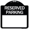 Signmission Blank Reserved Parking Heavy-Gauge Aluminum Architectural Sign, 18" x 18", BW-1818-24298 A-DES-BW-1818-24298 - alternate 1